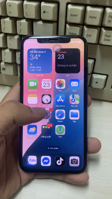 iPhone XS 64GB Đen Đã sử dụng. Mua bán Điện thoại tại Thành phố Thuận An Bình Dương được đăng bởi Minh Long hình 1