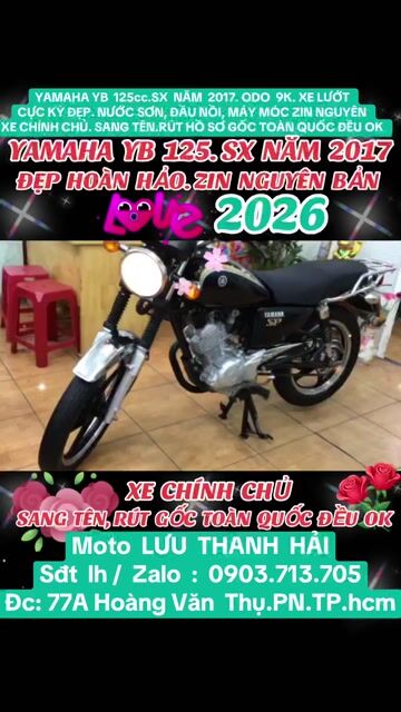YAMAHA YB 125.SX 2017, ODO 9K.XE CỰC ĐẸP.MÁY ZIN. Mua bán Xe máy tại Quận Phú Nhuận Tp Hồ Chí Minh được đăng bởi MOTO LUU THANH HAI  77A hình 1