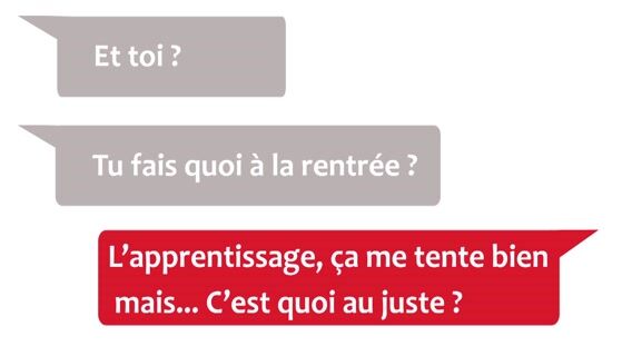 Et toi, tu fais quoi à la rentrée ?