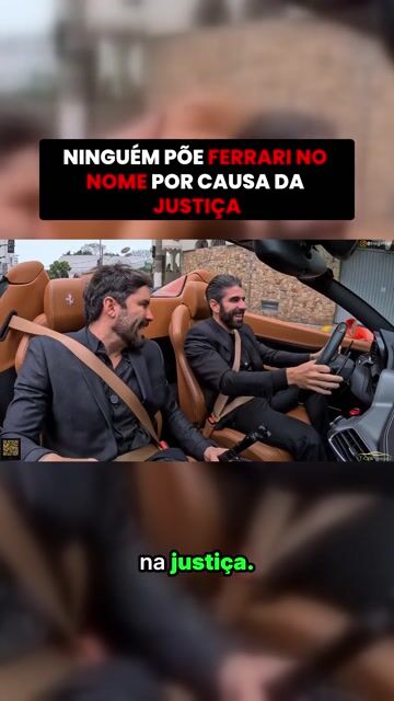 NINGUÉM PÕE FERRARI NO NOME POR CAUSA DA JUSTIÇA