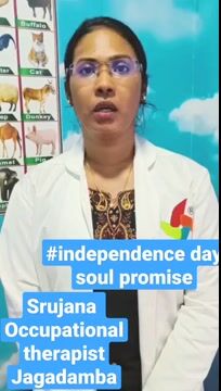 Pinnacle Blooms Network 75th Independence Day Promise by Maddala srujana, Occupational Therapist of Pinnacle @ Visakhapatnam in English