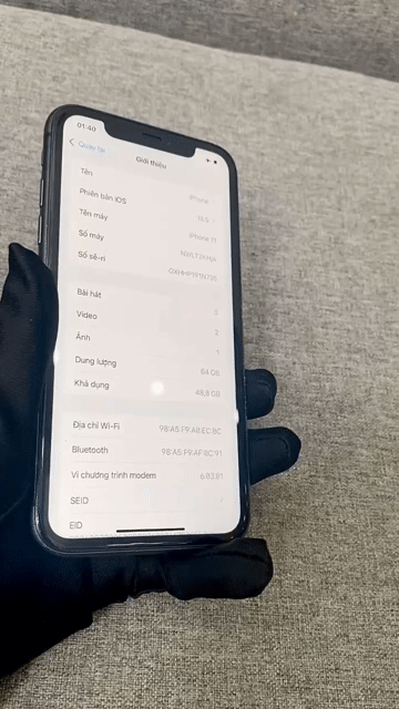 Apple iPhone 11 Đen - Zin nguyên bản - Đẹp 98%. Mua bán Điện thoại tại Quận Thanh Xuân Hà Nội được đăng bởi EnterPhone hình 1