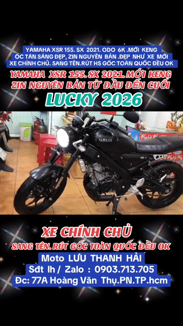 YAMAHA XSR 155, SX NĂM 2021 , ODO 6K. MỚI KENG.ZIN. Mua bán Xe máy tại Quận Phú Nhuận Tp Hồ Chí Minh được đăng bởi MOTO LUU THANH HAI  77A hình 1
