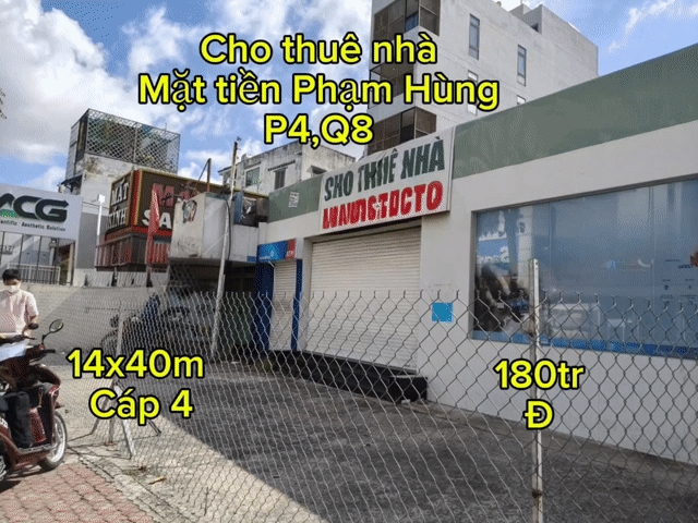 Cho thuê Nhà ở Quận 8 Tp Hồ Chí Minh diện tích 560 m² giá 180 triệu/tháng