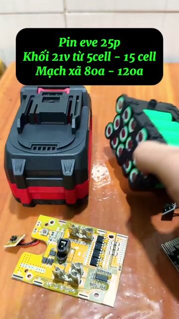 Pin máy công cụ Eve 25P 21V 5ah. Mua bán Đồ chuyên dụng, Giống nuôi trồng tại Huyện Châu Thành Bến Tre được đăng bởi Văn thanh hình 1