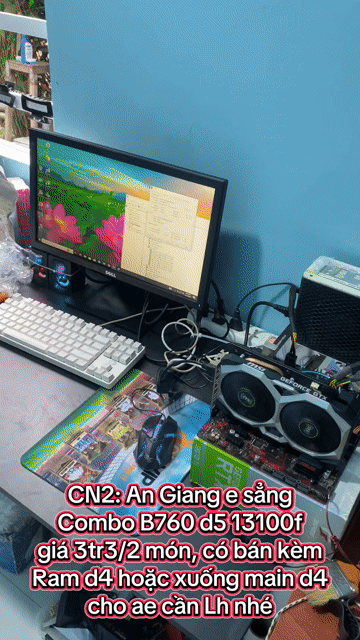 combo 2 món Main B760 asus d5, Cpu 13100f 3tr3/2. Mua bán Linh kiện (RAM, Card...) tại Huyện Chợ Mới An Giang được đăng bởi Vi Tính Phát Tài hình 1