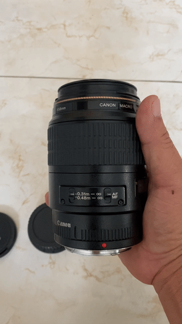 Ống kính Canon Macro Lens Đen. Mua bán Máy ảnh, Máy quay tại Quận Bình Tân Tp Hồ Chí Minh được đăng bởi Mai Minh hình 1