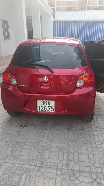 Mitsubishi Mirage 2015 Tự động Đỏ. Mua bán Ô tô tại Huyện Thiệu Hóa Thanh Hóa được đăng bởi Lê Duy Tới hình 1