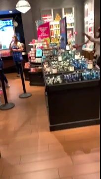 *WATCH* Things Get Physical at Bath and Body Store