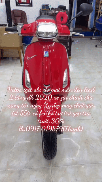Piaggio Vespa iget abs 2020Đỏ. Mua bán Xe máy tại Thành phố Vũng Tàu Bà Rịa - Vũng Tàu được đăng bởi XE MÁY BẢO THANH  TPVŨNG TÀU hình 1