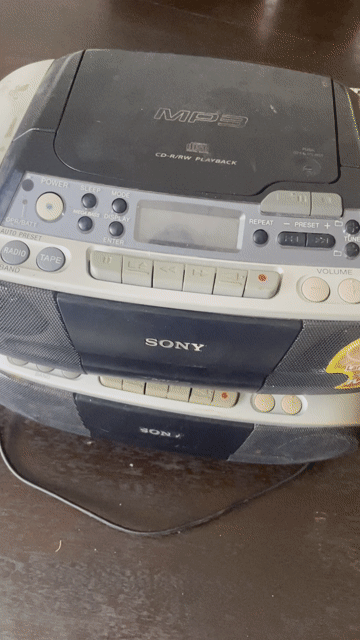Sony Đài radio Xám CD, Radio, Cassette. Mua bán Tivi, Âm thanh tại Quận Cái Răng Cần Thơ được đăng bởi lộc chơi máy bãi hình 1