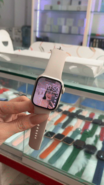 Apple Watch Series 7 Starlight dep keng. Mua bán Thiết bị đeo thông minh tại Quận Phú Nhuận Tp Hồ Chí Minh được đăng bởi pé phuong hình 1