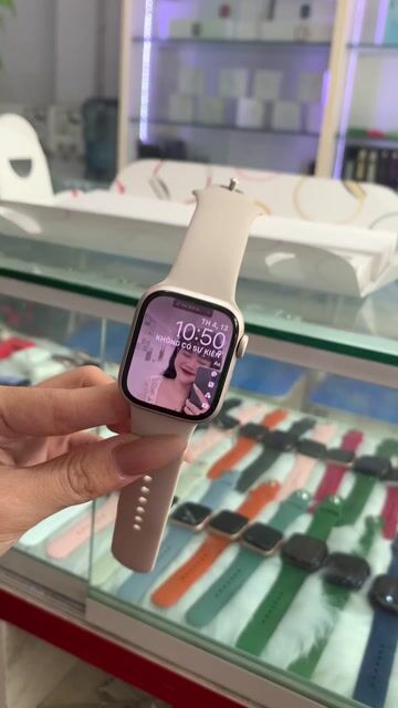 Apple Watch Series 7 Starlight dep keng. Mua bán Thiết bị đeo thông minh tại Quận Phú Nhuận Tp Hồ Chí Minh được đăng bởi pé phuong hình 1