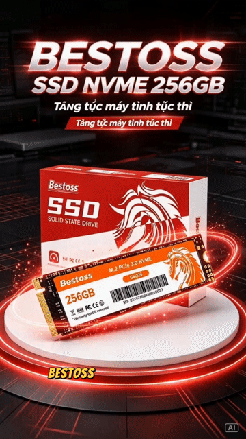 💥 Ổ Cứng SSD NVMe BESTOSS 256GB M.2 2280 BH 36T. Mua bán Linh kiện (RAM, Card...) tại Quận 6 Tp Hồ Chí Minh được đăng bởi Trần Thành Đại hình 1
