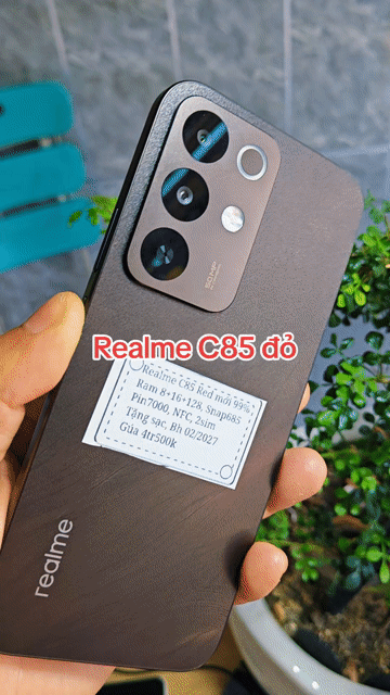 Realme C85 Red 8+16+128 Pin7000 NFC Bh02/27. Mua bán Điện thoại tại Huyện Trảng Bàng Tây Ninh được đăng bởi Sun Mobile Shop Điện Thoại Trảng Bàng Tây Ninh 01 hình 1