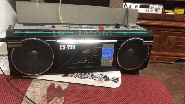 Đài cassette AIWA CS-230 Đen. Mua bán Tivi, Âm thanh tại Thành phố Cẩm Phả Quảng Ninh được đăng bởi thanh lý hình 1