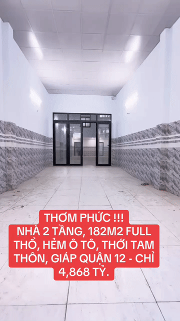 Mua bán Nhà ở Huyện Hóc Môn Tp Hồ Chí Minh diện tích 182 m² giá 4,868 tỷ