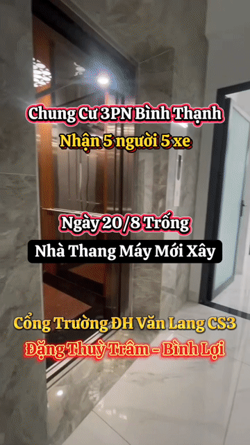 Cho thuê Căn hộ Chung cư Quận Bình Thạnh Tp Hồ Chí Minh diện tích 70 m² giá 15 triệu/tháng
