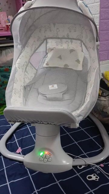 Nôi điện Mastela Xám Đã sử dụng. Mua bán Mẹ và bé tại Quận Hoàng Mai Hà Nội được đăng bởi Linh Nhi hình 1