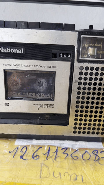Đài cassette National RQ-535. Mua bán Đồ sưu tầm, đồ cổ tại Huyện Tri Tôn An Giang được đăng bởi Chi hình 1