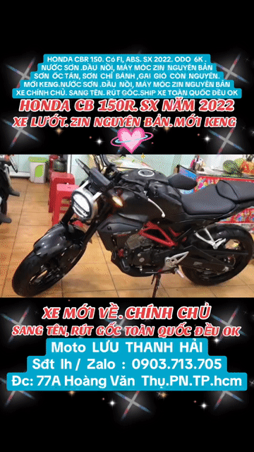 HONDA CBR 150.SX 2022.ODO 6K. Có Fi, ABS. MỚI KENG. Mua bán Xe máy tại Quận Phú Nhuận Tp Hồ Chí Minh được đăng bởi MOTO LUU THANH HAI  77A hình 1