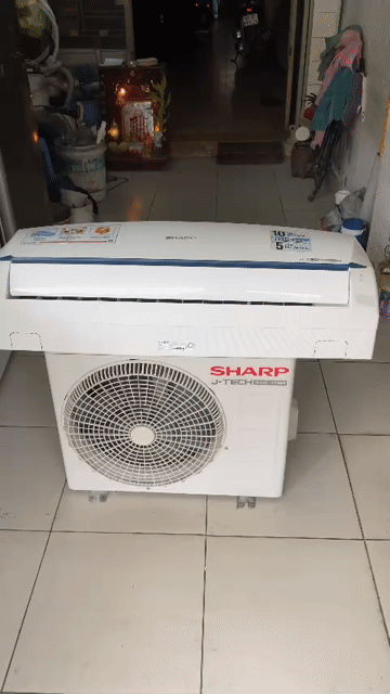 Máy lạnh Sharp J-Tech Inverter 1.5 hp, nhập Thái. Mua bán Máy lạnh, điều hoà tại Quận Bình Thạnh Tp Hồ Chí Minh được đăng bởi Điện lạnh Anh Dũng hình 1