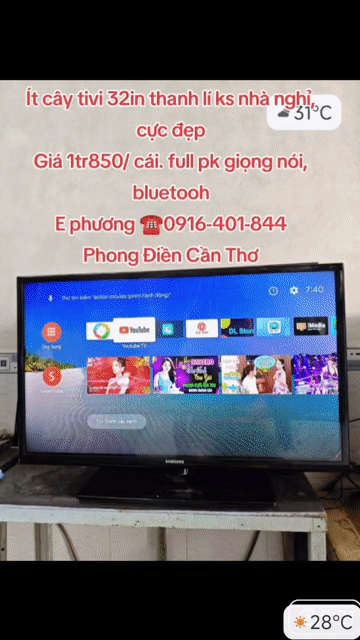 Tivi 32in Samsung. Full Pk Giọng Nói, Bluetooh . Mua bán Tivi, Âm thanh tại Huyện Phong Điền Cần Thơ được đăng bởi Phương Nguyễn hình 1