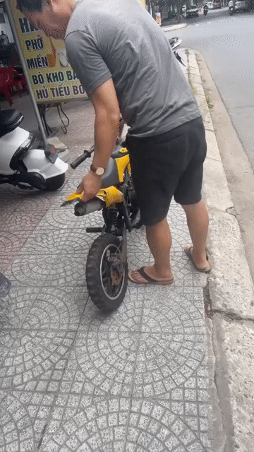 Xe moto địa hình Orion Vàng. Mua bán Xe máy tại Quận Cẩm Lệ Đà Nẵng được đăng bởi Mai Xuân Thọ hình 1