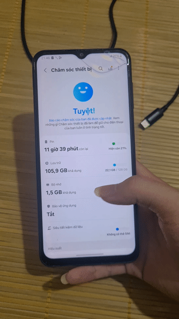 Samsung Galaxy A13 128GB Đen. Mua bán Điện thoại tại Huyện Hạ Hòa Phú Thọ được đăng bởi Ngọc Minhh hình 1