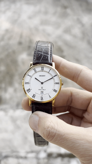 Đồng hồ Orient Nam Kính sapphire Vàng 38mm. Mua bán Đồng hồ tại Thị xã Sơn Tây Hà Nội được đăng bởi Nguyễn xuân vị hình 1