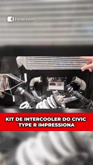 KIT DE INTERCOOLER DO CIVIC TYPE R IMPRESSIONA