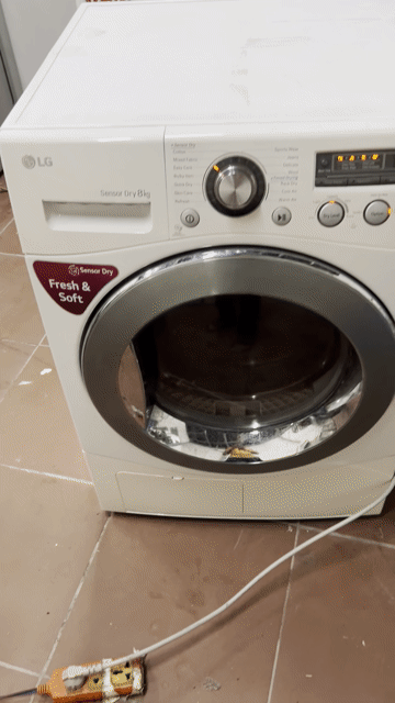 Máy sấy quần áo LG 8kg Trắng. Mua bán Máy giặt tại Quận Cầu Giấy Hà Nội được đăng bởi e huy 168 nguyễn xiển hình 1