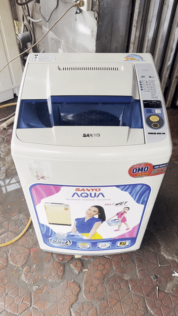 Máy giặt Sanyo 7kg 1tr5 Multi Jet Trắng cũ. Mua bán Máy giặt tại Quận 7 Tp Hồ Chí Minh được đăng bởi TH Điện lạnh giá rẻ siêu rẻ HCM hình 1