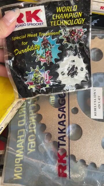 Bộ nhông sên dĩa 428 RK. Mua bán Phụ tùng xe tại Thành phố Thủ Dầu Một Bình Dương được đăng bởi Nguyễn Thị Cẩm Tiên hình 1