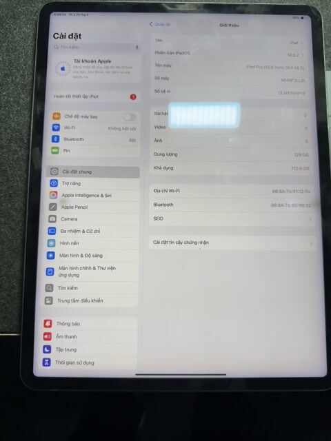 Apple iPad Pro 12.9 128GB Xám. Mua bán Máy tính bảng tại Thành phố Thủ Đức Tp Hồ Chí Minh được đăng bởi Lài Khá hình 1