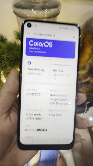OPPO A76 128GB Đen. Mua bán Điện thoại tại Quận Long Biên Hà Nội được đăng bởi ĐIỆN THOẠI AK TẬN TÂM TRÁCH NHIỆM hình 1