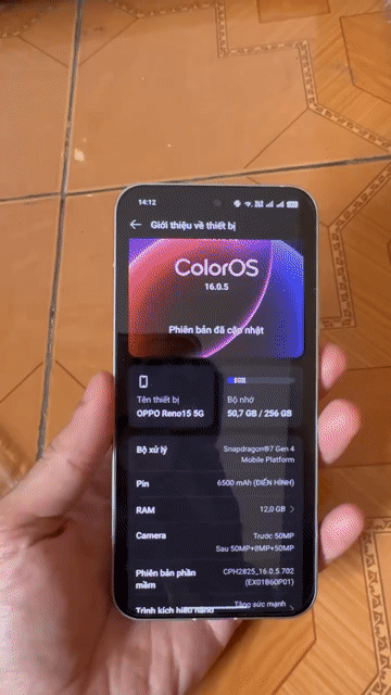 Oppo Reno 15 5G 12g256GB Trắng. Mua bán Điện thoại tại Quận Long Biên Hà Nội được đăng bởi Chủ máy hình 1
