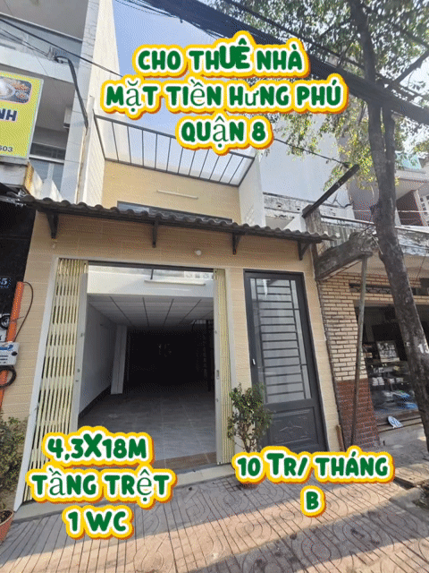 Cho thuê Nhà ở Quận 8 Tp Hồ Chí Minh diện tích 77.4 m² giá 10 triệu/tháng