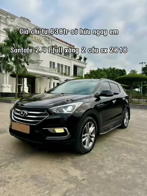 Hyundai SantaFe màu Đen. Mua bán Ô tô tại Huyện Đông Anh Hà Nội được đăng bởi vương văn chung  hình 1