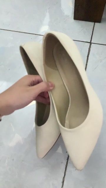 Giày cao gót Nữ Kem đã sử dụng. Mua bán Giày dép tại Thị xã Tân Uyên Bình Dương được đăng bởi LegianG210 hình 1