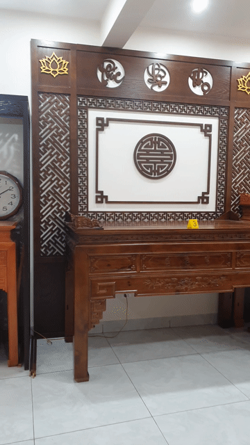Án gian thờ Gỗ 197x127x97cm. Mua bán Nội thất, đồ gia dụng khác tại Huyện Đông Anh Hà Nội được đăng bởi Vượng hình 1