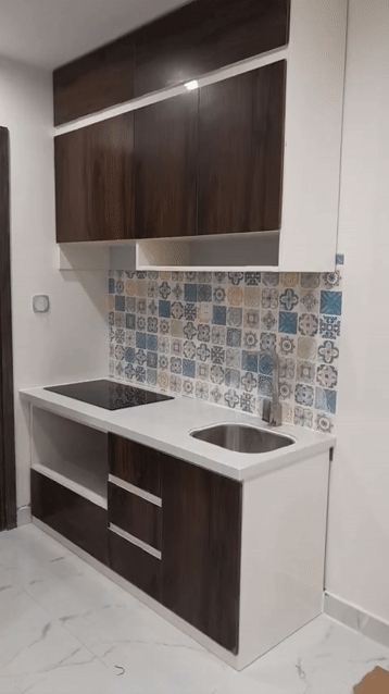 Combo tủ bếp nhựa mini 1m65 đụng trần cho chung cư. Mua bán Tủ, kệ gia đình tại Huyện Hóc Môn Tp Hồ Chí Minh được đăng bởi Nguyên tủ bếp nhựa ECOPLAST hình 1