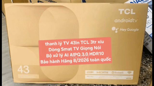 TV TCL 43S5400 43in Smart TV NÓI Bảo hành 08/2026. Mua bán Tivi, Âm thanh tại Quận 8 Tp Hồ Chí Minh được đăng bởi Nguyen nguyen hình 1