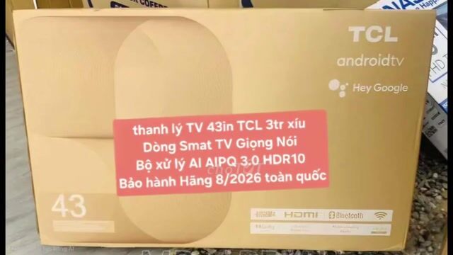 TV TCL 43S5400 43in Smart TV NÓI Bảo hành 08/2026. Mua bán Tivi, Âm thanh tại Quận 8 Tp Hồ Chí Minh được đăng bởi Nguyen nguyen hình 1