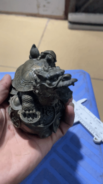 Tượng phong thủy Long Quy Đồng cổ. Mua bán Đồ sưu tầm, đồ cổ tại Thành phố Thuận An Bình Dương được đăng bởi Tùng nguyễn hình 1