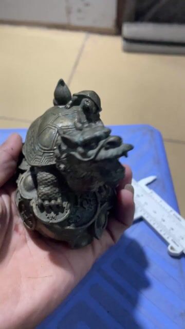 Tượng phong thủy Long Quy Đồng cổ. Mua bán Đồ sưu tầm, đồ cổ tại Thành phố Thuận An Bình Dương được đăng bởi Tùng nguyễn hình 1