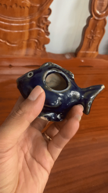 Ống tâm Gốm sứ Xanh côban Cổ. Mua bán Đồ sưu tầm, đồ cổ tại Thành phố Long Xuyên An Giang được đăng bởi Mỹ Thới hình 1
