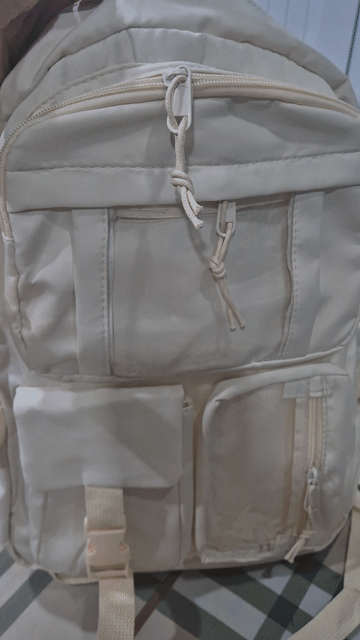 Balo Unisex Chất liệu Bền màu Trắng kem. Mua bán Túi xách tại Quận Tân Bình Tp Hồ Chí Minh được đăng bởi ThanhThuy Ha hình 1
