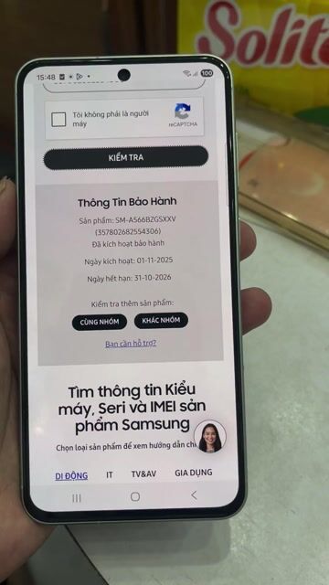 Samsung A56 8GB/128GB Còn BH 31-10-2026. Mua bán Điện thoại tại Quận Liên Chiểu Đà Nẵng được đăng bởi Nguyen Tai hình 1
