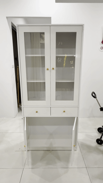 Tủ trưng bày gỗ màu trắng, thiết kế hiện đại. Mua bán Tủ, kệ gia đình tại Quận Hoàn Kiếm Hà Nội được đăng bởi MAI TRANG STORE hình 1